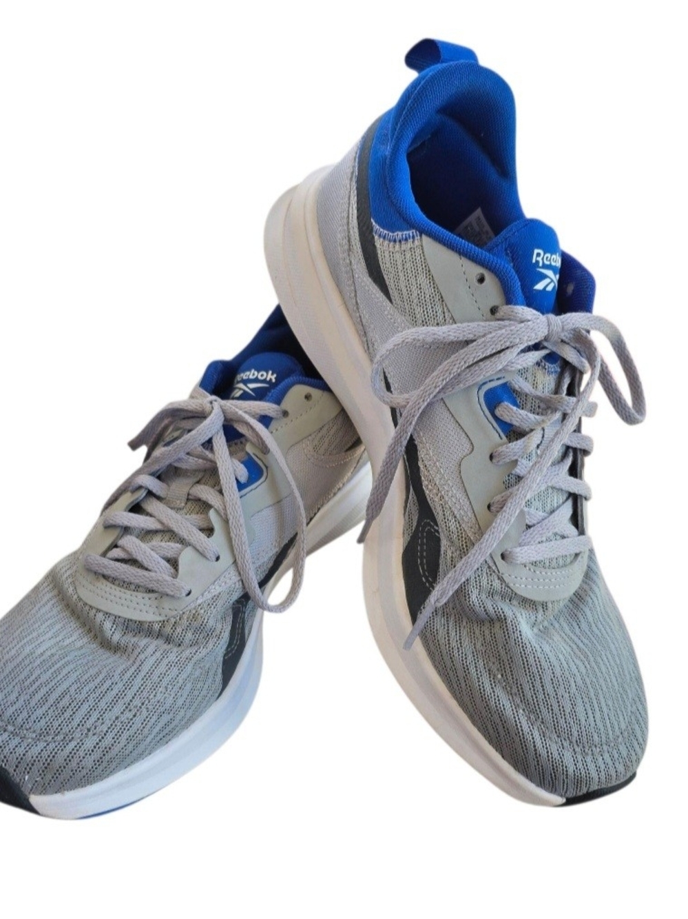 Reebok Lite Plus 3.0 Men’s 8.5 Gray Blue Running Shoes Lightweight Mesh Sneakers